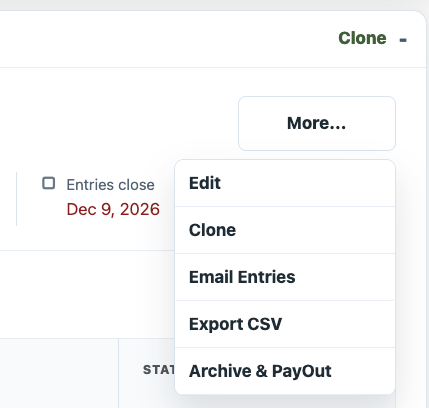 Clone options on collapsed and expanded Show Manager Show Cards